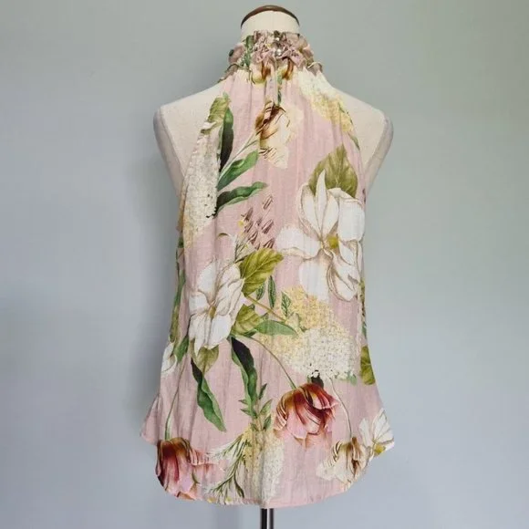Sheike Multicolour Floral Sleeveless Halter Neck Top Size 10 - Picture 4 of 6